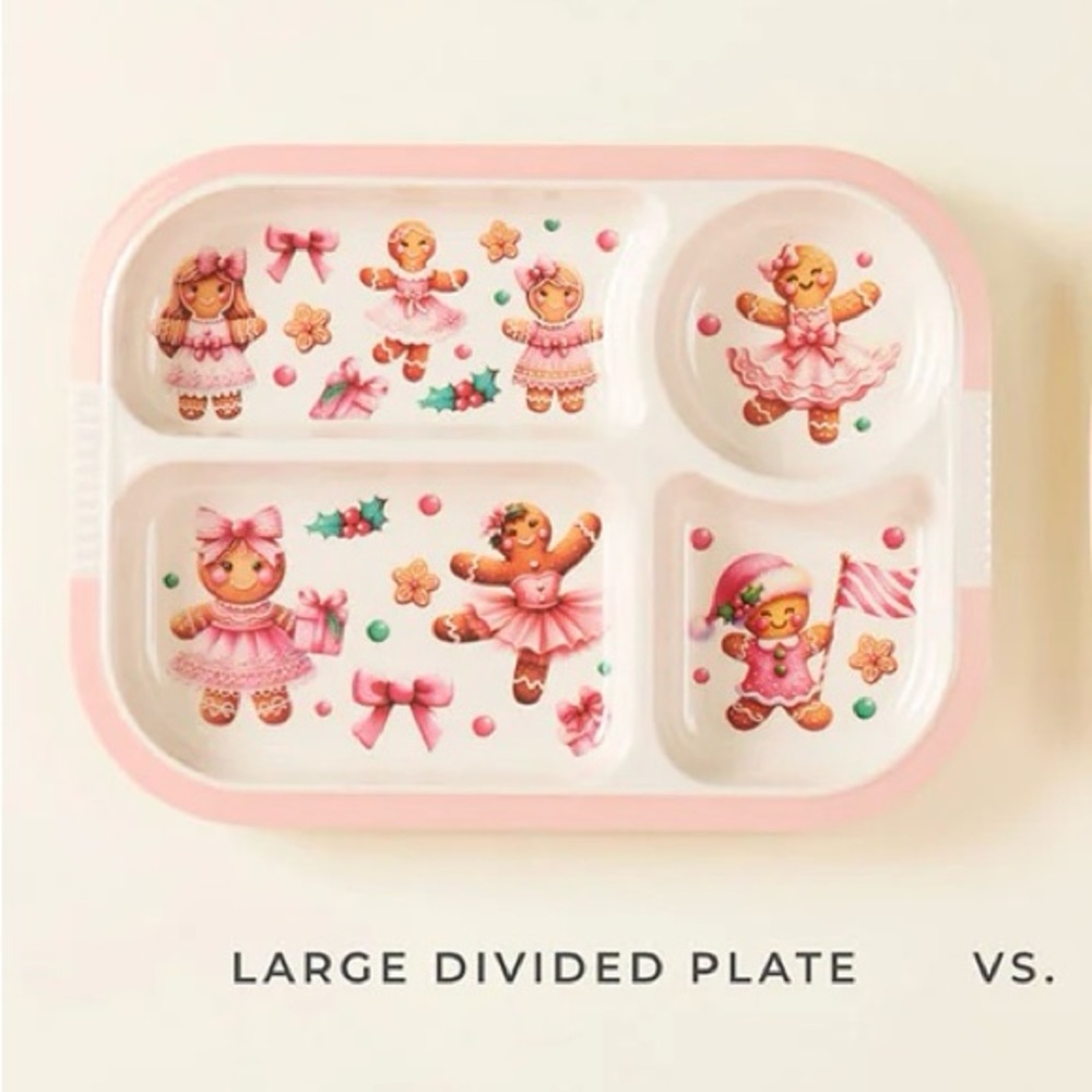 Posh Peanut ‘Gingerposh’ Kids Large Divided Plate